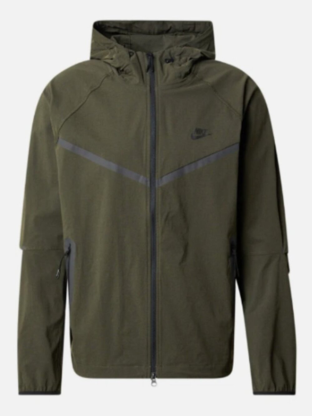 Nike Tech Woven Jacket Windbreaker Olive/Black HM7151-355 Men's Size XL